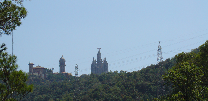 Tibidabo from behind - a very welcome sight!